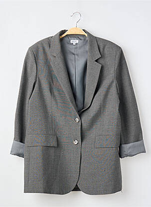 Blazer finition intérieure doublée gris RECC femme