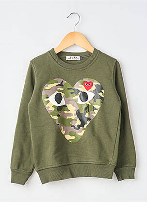 Sweat-shirt manches longues manches longues vert COMME DES GARCONS fille