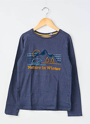 T-shirt manches longues manches longues bleu OKAÏDI garçon