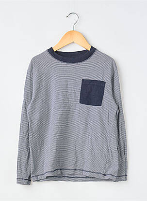 T-shirt manches longues manches longues bleu MONOPRIX garçon