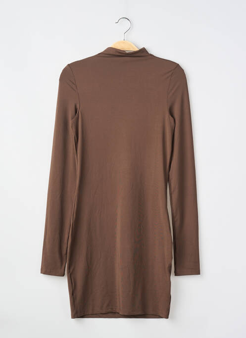 Robe courte manches longues manches longues marron DIVIDED H&M femme