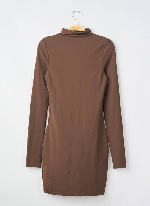 Robe courte manches longues manches longues marron DIVIDED H&M femme