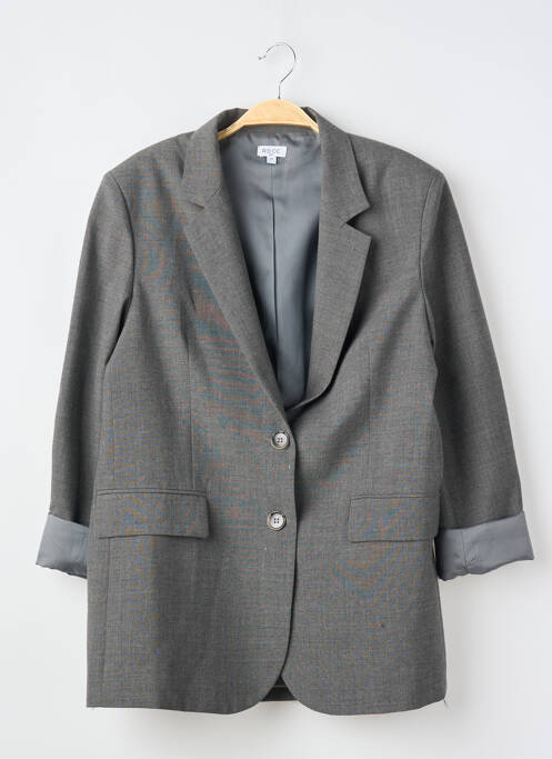 Blazer finition intérieure doublée gris RECC femme