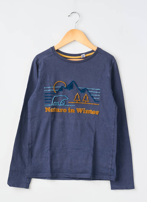 T-shirt manches longues manches longues bleu OKAÏDI garcon