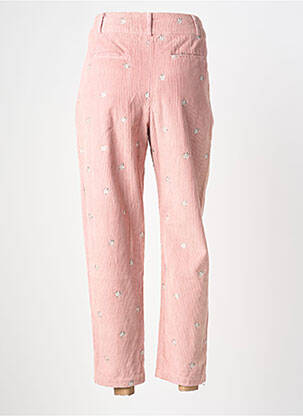 Pantalon 7/8 fermeture zippée sous rabat boutonné rose CHICOSOLEIL femme