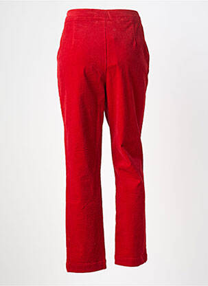 Pantalon droit stretch taille normale rouge SURKANA femme