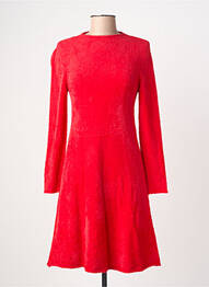 Robe pull col rond manches longues rouge SURKANA femme