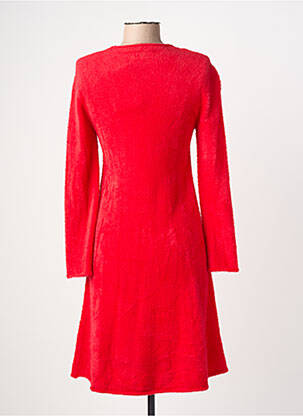 Robe pull col rond manches longues rouge SURKANA femme