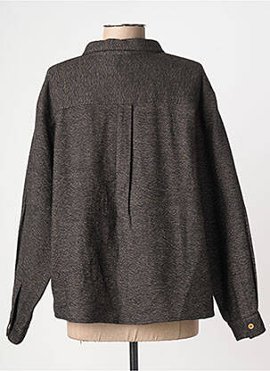 Chemisier coupe droite manches longues gris CHICOSOLEIL femme