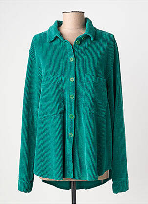 Veste casual coupe droite vert DROLATIC femme