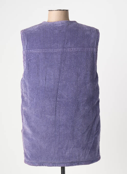 Veste casual col rond violet DROLATIC femme