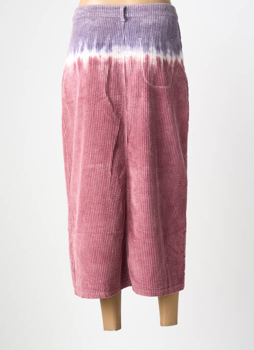 Jupe longue imprimé fantaisie rose DROLATIC femme