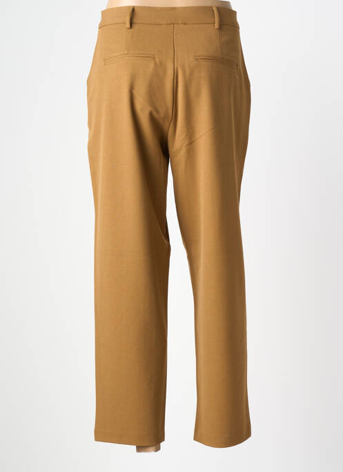 Pantalon 7/8 fermeture zippée sous rabat avec crochet marron SURKANA femme