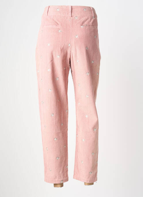 Pantalon 7/8 fermeture zippée sous rabat boutonné rose CHICOSOLEIL femme