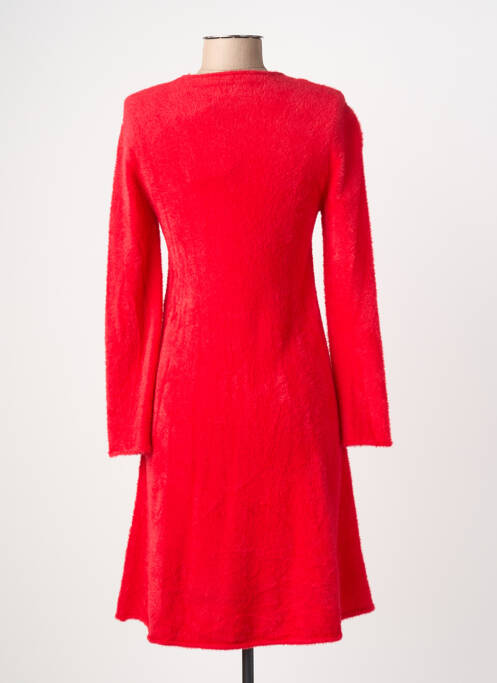 Robe pull col rond manches longues rouge SURKANA femme