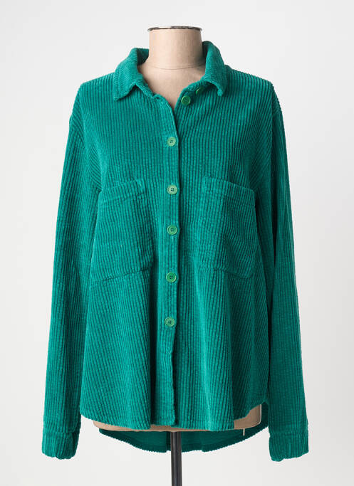 Veste casual coupe droite vert DROLATIC femme