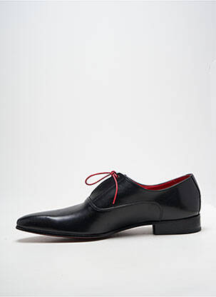 Derbies bout pointu talon bas noir EDOUARD DE SEINE homme