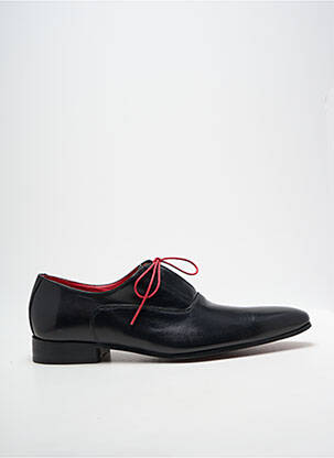 Derbies bout pointu talon bas noir EDOUARD DE SEINE homme