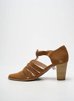 Sandales/nu pieds talon bottier talon de 7 à 9cm marron GEO-REINO femme