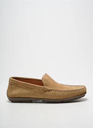 Mocassins nubuck bout carré beige CAP' BASSIN homme