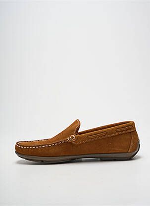 Mocassins bout carré bout carré marron CAP' BASSIN homme