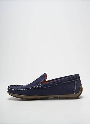 Mocassins bout carré bout carré bleu CAP' BASSIN homme