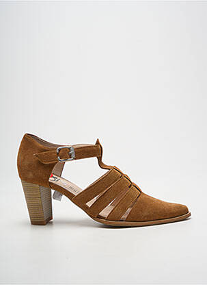 Sandales/nu pieds talon bottier talon de 7 à 9cm marron GEO-REINO femme