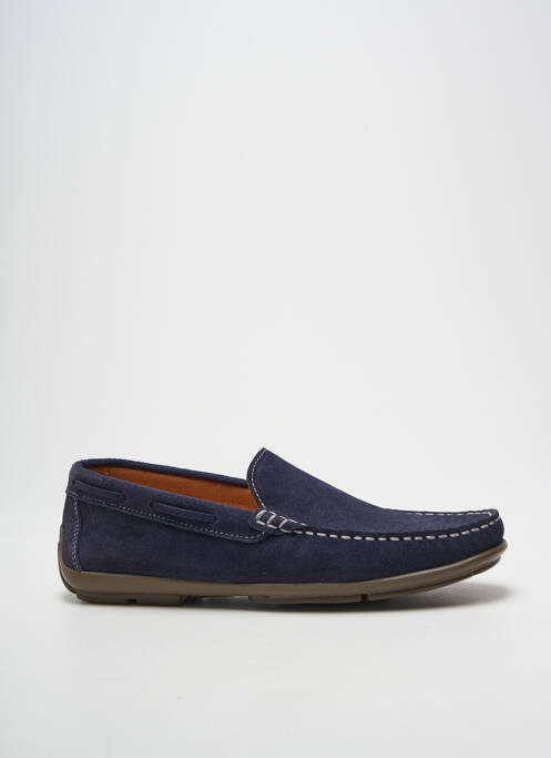 Mocassins bout carré bout carré bleu CAP' BASSIN homme