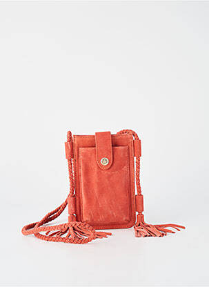 Sac multipoches forme rectangulaire orange PROMOD femme