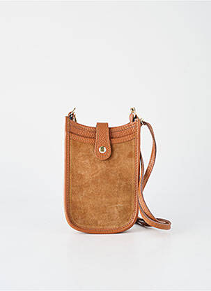 Sac cuir lisse forme rectangulaire marron VERA PELLE femme