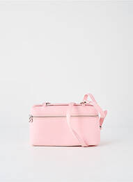 Sac cuir lisse forme rectangulaire rose SANS MARQUE femme