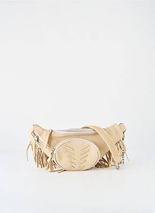 Sac multipoches forme rectangulaire beige LE PETIT CARTEL femme