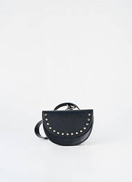 Sac fermeture rabat clipsé forme bourse noir GALERIES LAFAYETTE femme