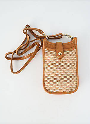 Sac poignée 1 anse de portée forme rectangulaire marron GENUINE femme