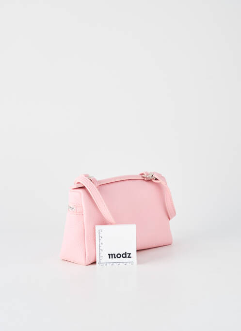 Sac cuir lisse forme rectangulaire rose SANS MARQUE femme