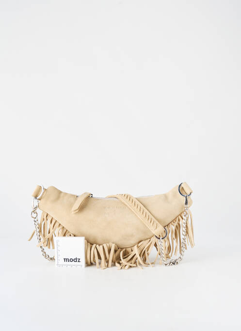 Sac multipoches forme rectangulaire beige LE PETIT CARTEL femme