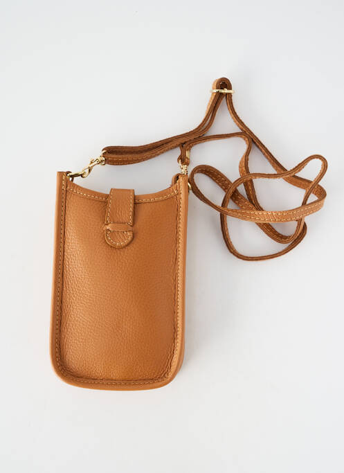 Sac poignée 1 anse de portée forme rectangulaire marron GENUINE femme