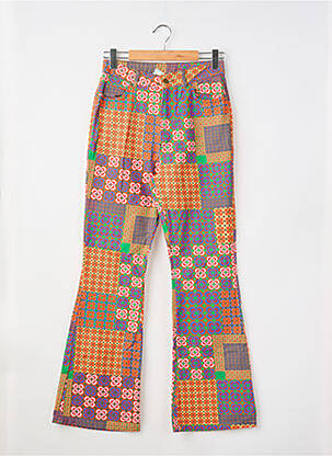 Pantalon flare taille normale taille normale orange RESERVED femme