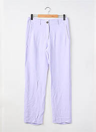 Pantalon droit stretch taille normale violet AMERICAN VINTAGE femme