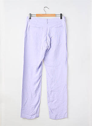 Pantalon droit stretch taille normale violet AMERICAN VINTAGE femme