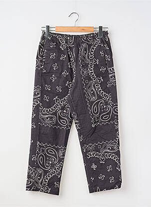 Pantacourt coupe droite taille normale noir AROMA femme