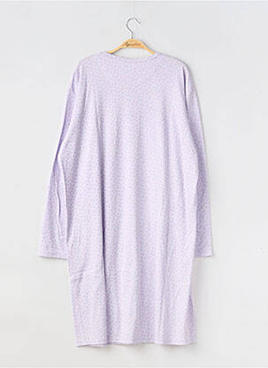 Chemise de nuit manches longues violet LUNA femme