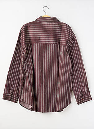 Chemisier coupe droite manches longues marron MISS SELFRIDGE femme