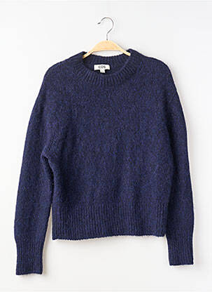 Pull coupe droite manches longues bleu COS femme