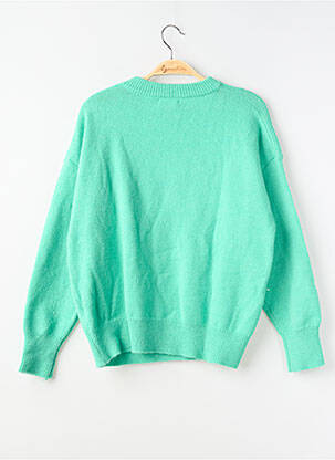 Pull coupe droite manches longues vert CIAO MILANO femme