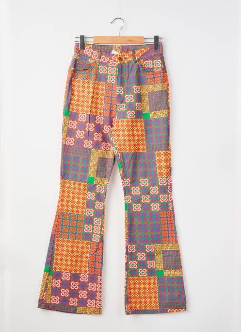 Pantalon flare taille normale taille normale orange RESERVED femme