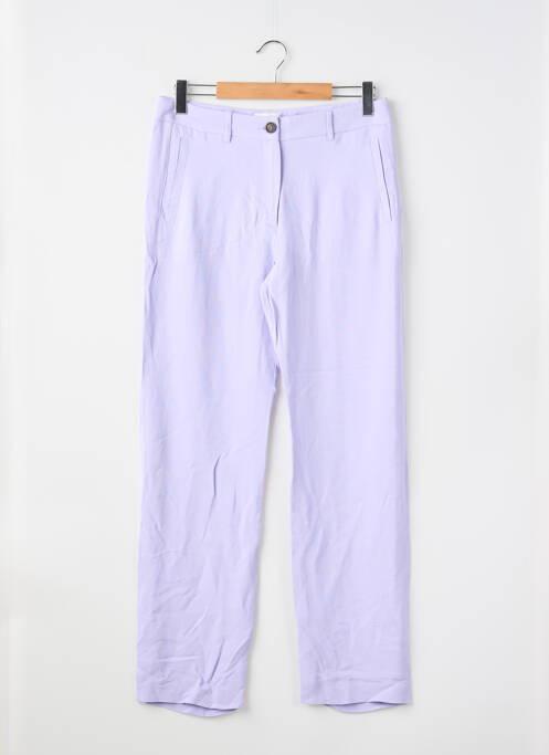 Pantalon droit stretch taille normale violet AMERICAN VINTAGE femme