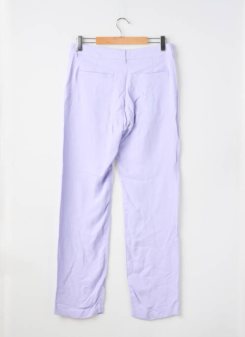 Pantalon droit stretch taille normale violet AMERICAN VINTAGE femme