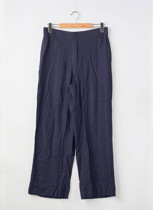 Pantalon droit taille élastique taille normale bleu ZARA femme