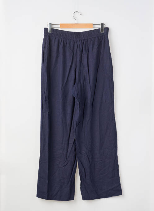 Pantalon droit taille élastique taille normale bleu ZARA femme